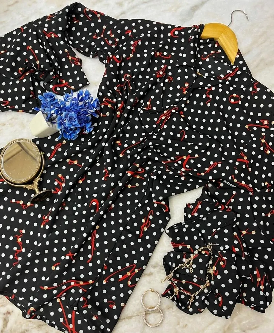 Chiffon Printed Top - Stylish Women's Stitched Wear 1 Pc