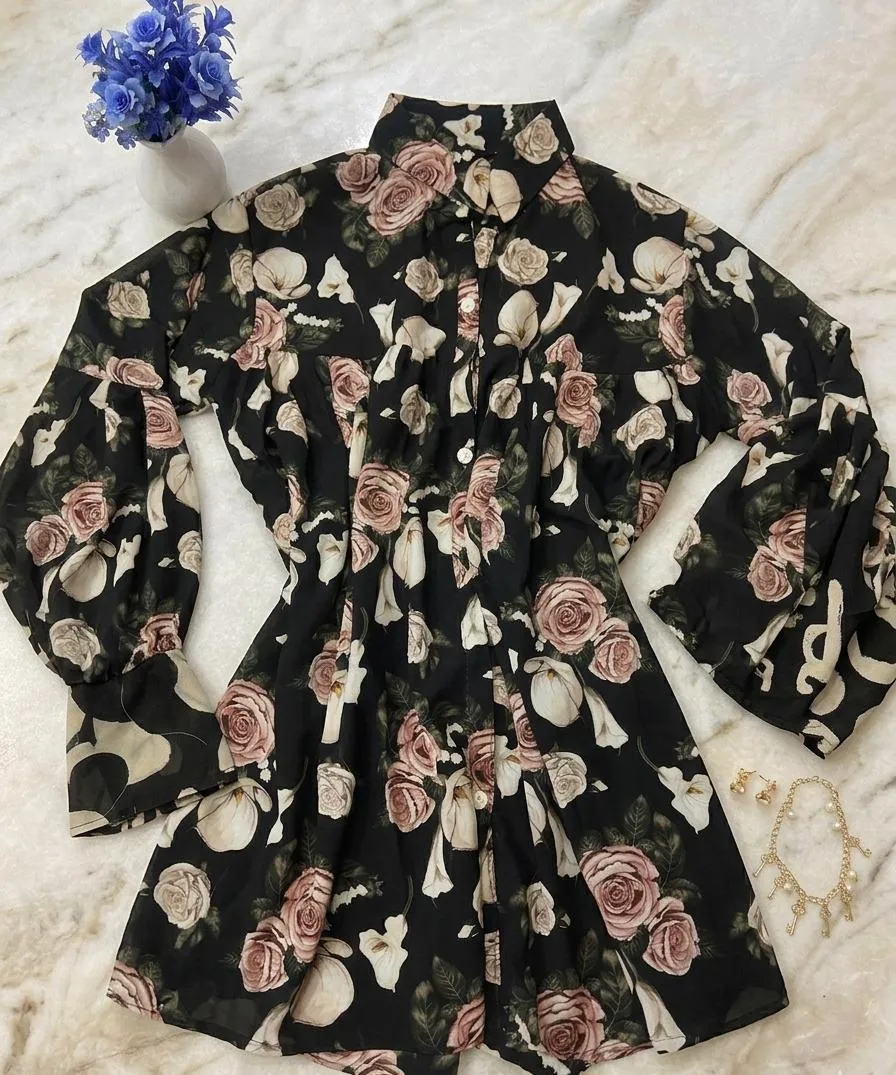 Chiffon Printed Top - Stylish Women's Stitched Wear 1 Pc