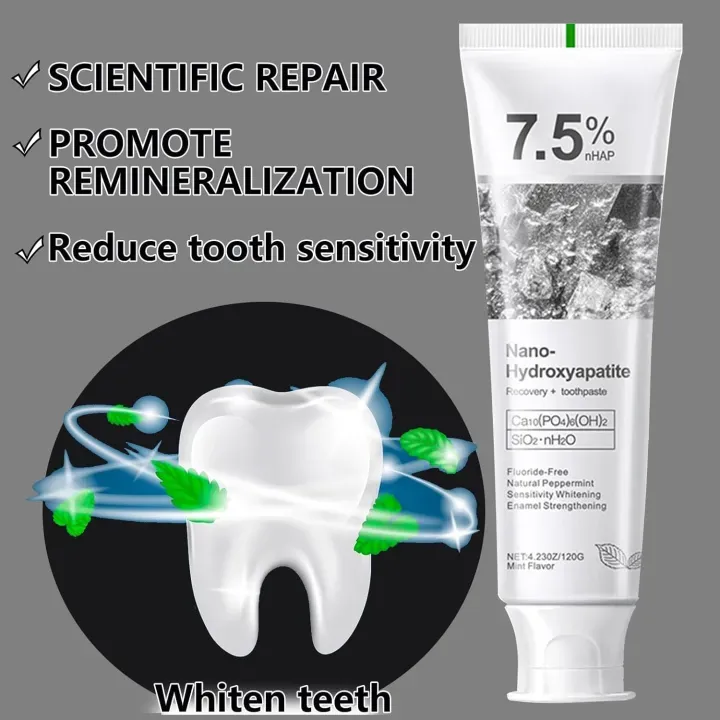 7.5% Nano Hydroxyapatite Teeth Whitening Toothpaste 120GM