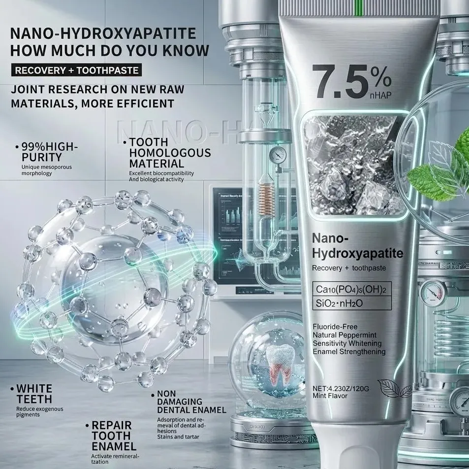 7.5% Nano Hydroxyapatite Teeth Whitening Toothpaste 120GM