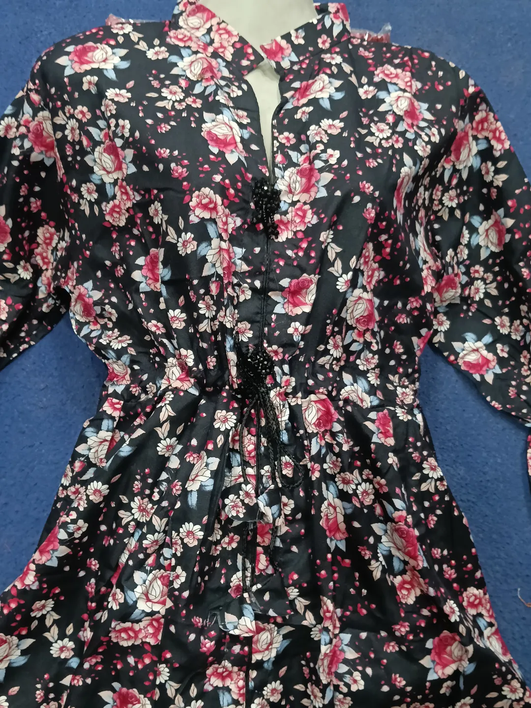 2 Pcs Women's Stitched poly Cotton Printed Frock And Trouser