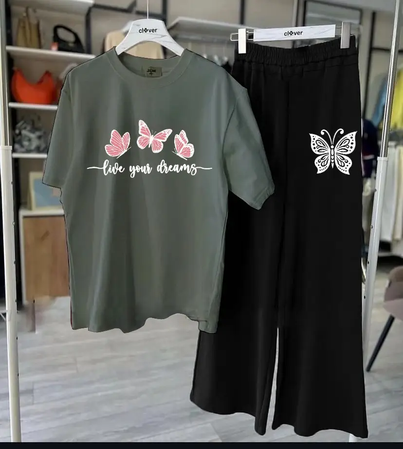 2 Pcs Women's Stitched Jersey Printed Night Suit