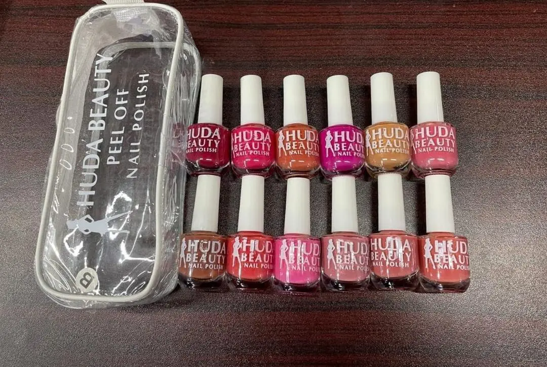 Full Size Huda Beauty Peel Off Nail Polish, Pack Of 6
