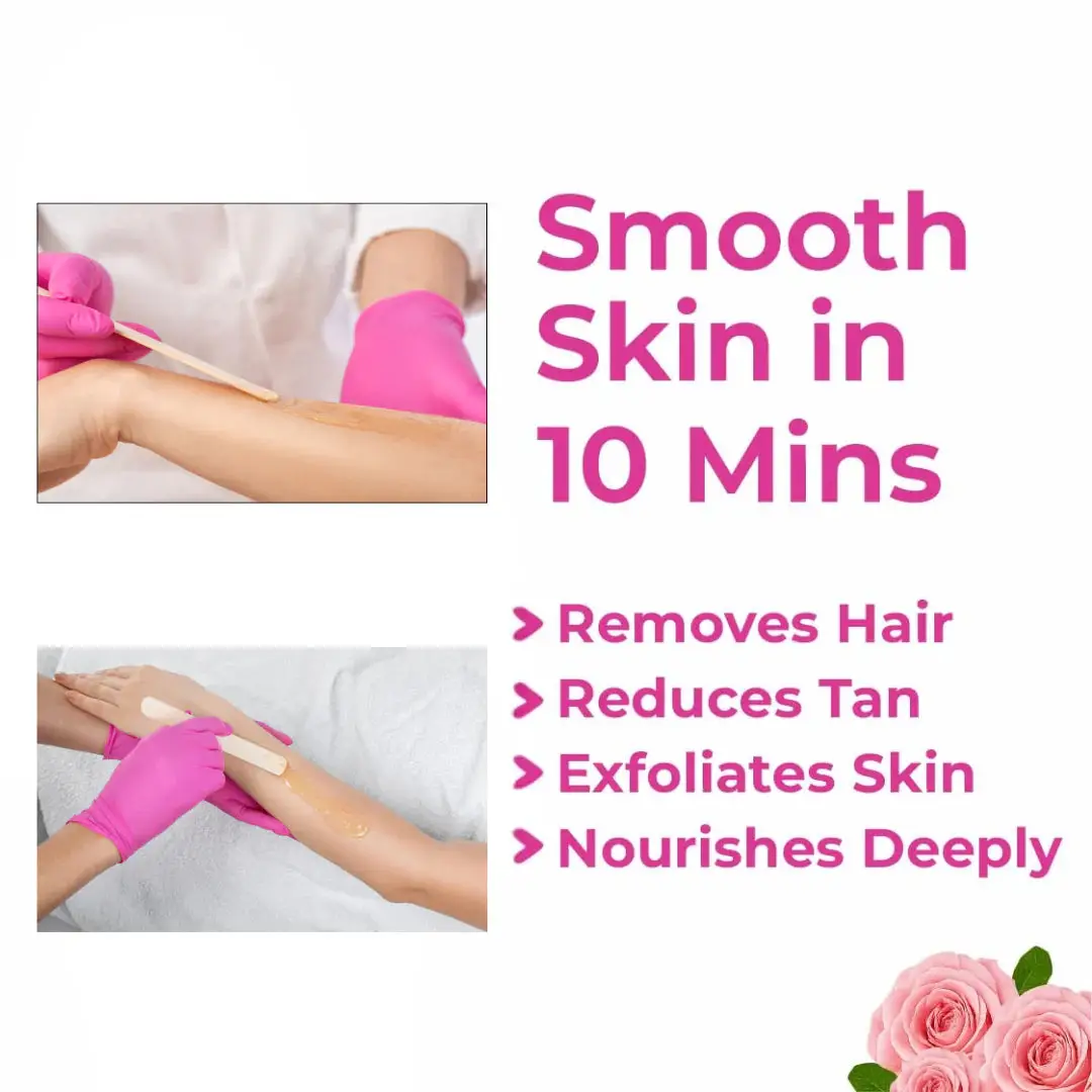 Meeoow Club 10 Min Painless Body Wax Orange Hair Removal Powder for Women