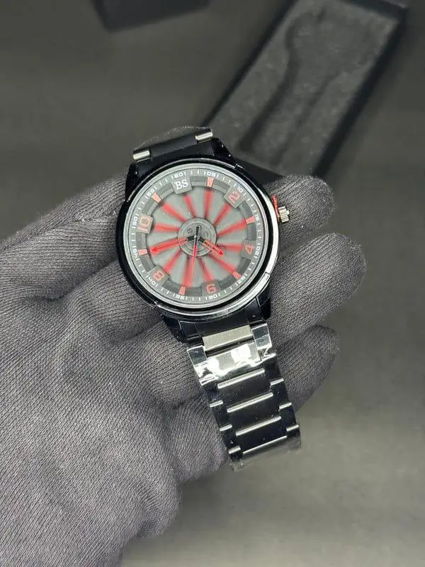 Stainless Steel Spinning Watch With Box
