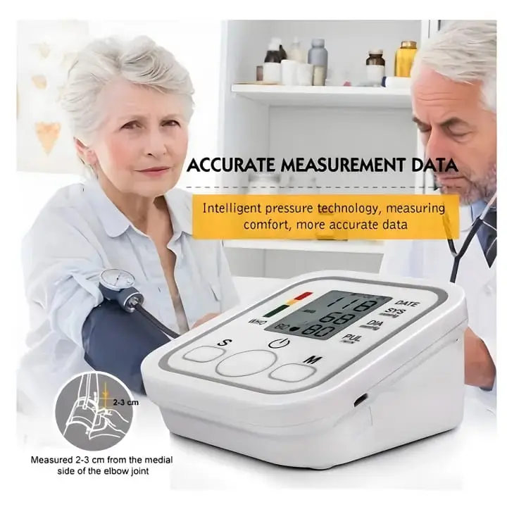 Arm Blood Pressure Monitor BP Automatic Professional Medical Portable Tonometer Digital Tensiometer Heart Rate Monitor 32 Cuff