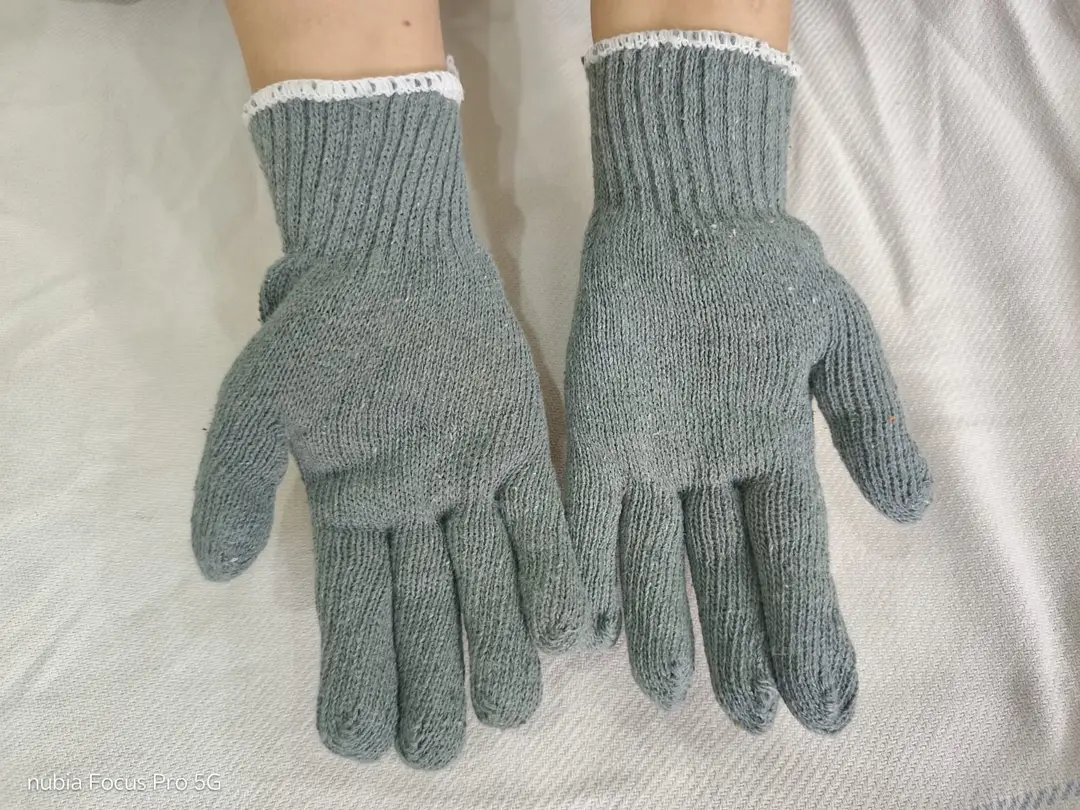 6 Pcs Cotton Textured Crochet Gloves 3