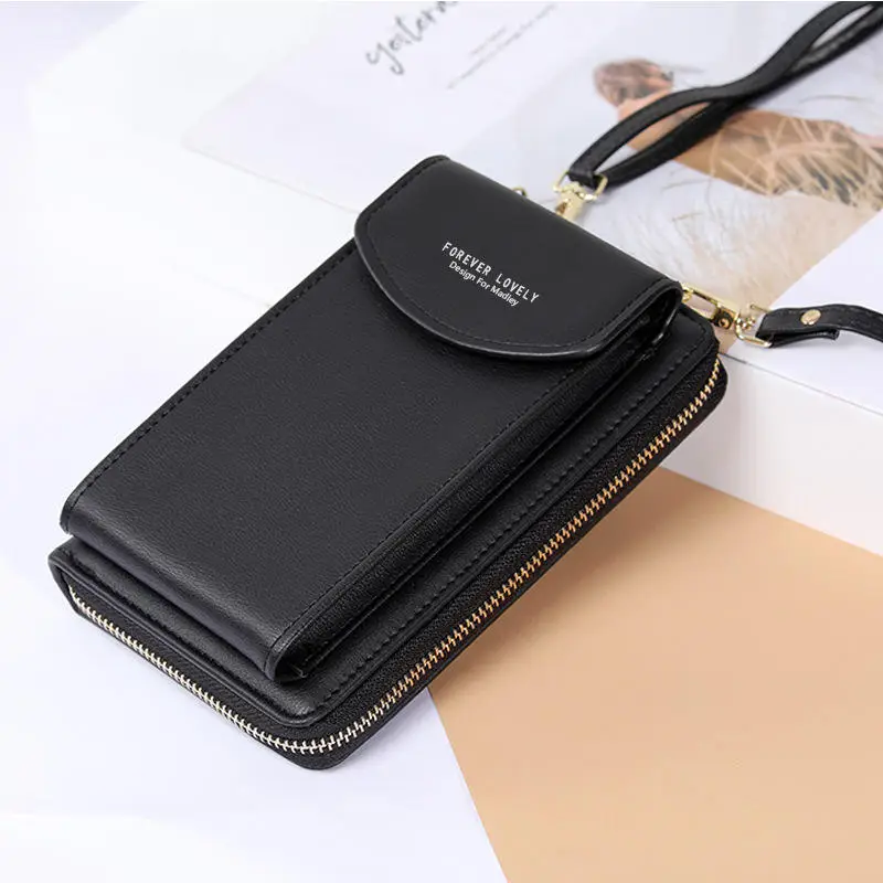 New Arrival Touch Screen Cell Phone case Purse Small Crossbody Lady Handbags PU Leather Women Shoulder Purse Wallet for Phones