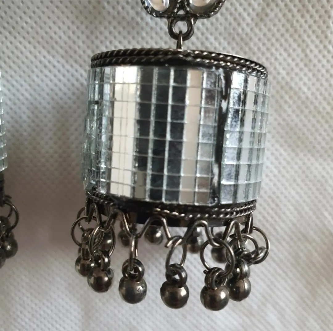 Funky Acrylic Plated Crystal Jhumka