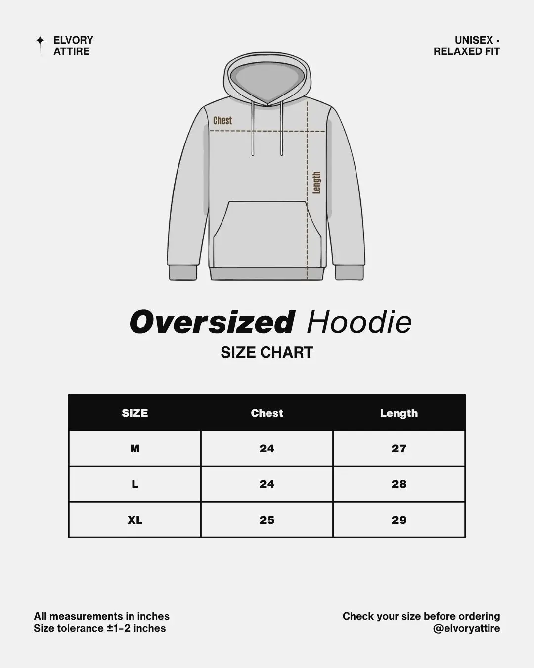 Men Black Hoodie 'Keep Life Simple' Oversize