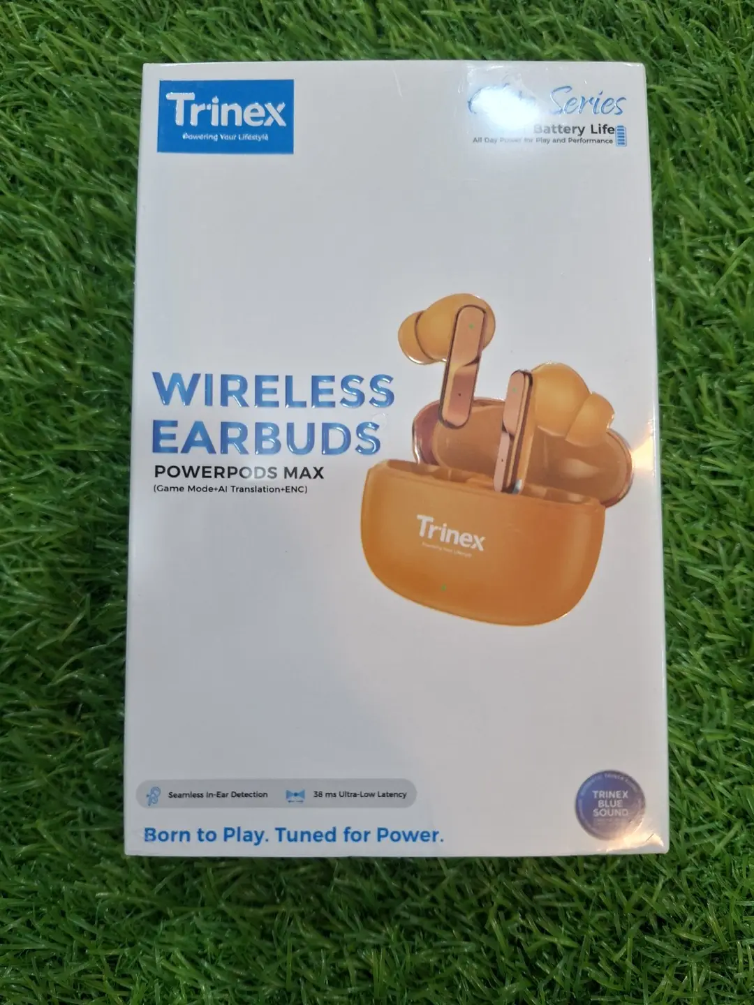 Trinex PowerPods Max Wireless Earbuds With Bluetooth 5.3, AI Real-Time Translation, 38ms Low Latency Game Mode, 13mm Titanium Drivers, ENC Call Clarity And Up To 35H Playtime. Perfect For Gaming, Music, Calls And Everyday Use.