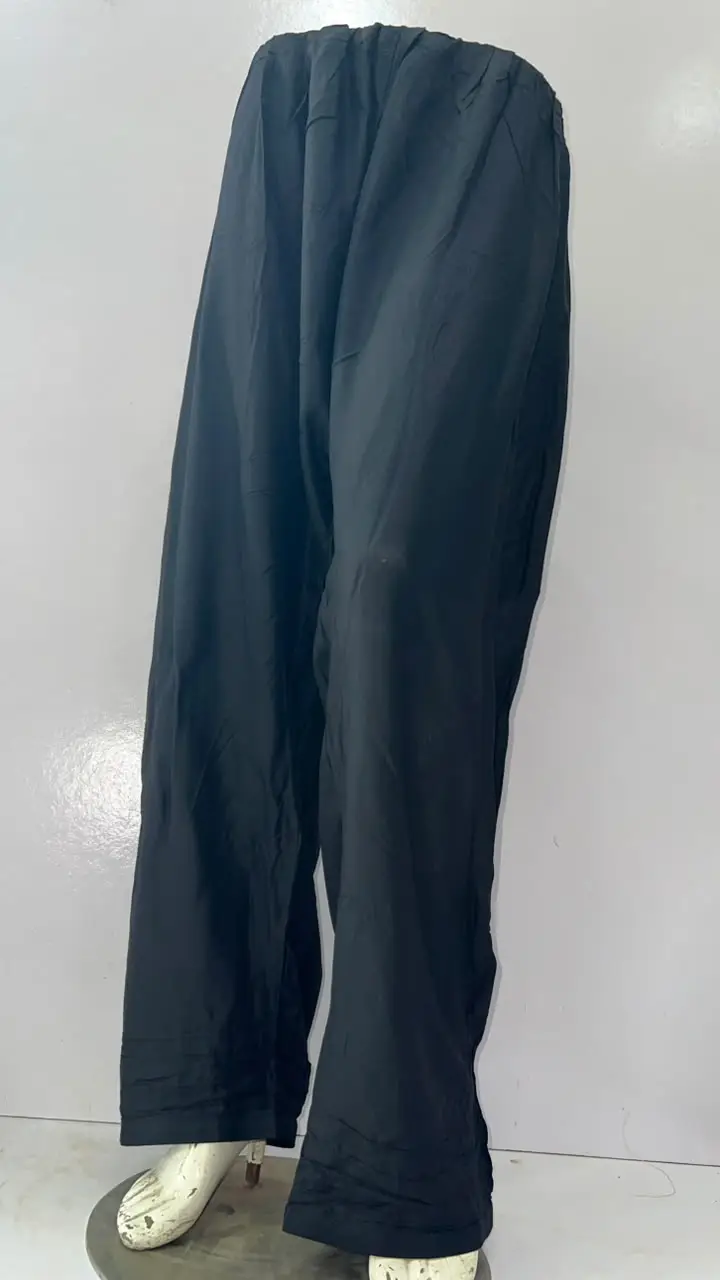 1 Pc Women's Stitched Linen Plain Patyala Shalwar