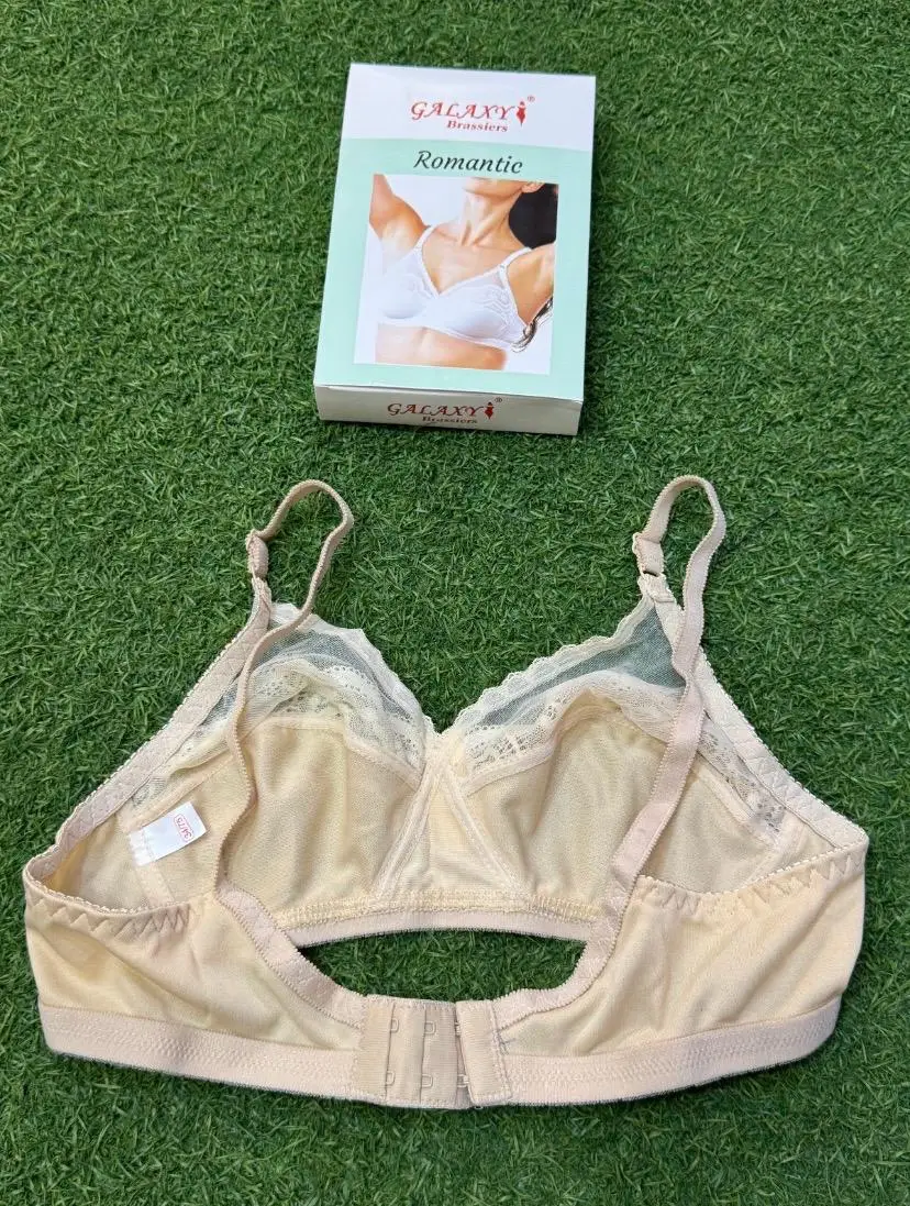 Cotton Lace Work Non-Padded Non-Padded Bra