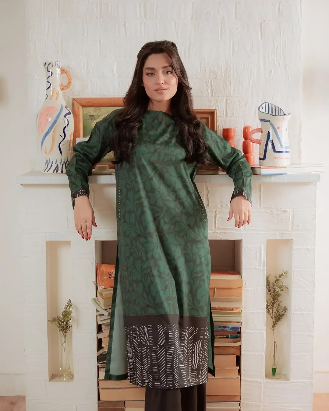 Stylish Women's Stitched 2 Pcs Printed Suit with Trouser