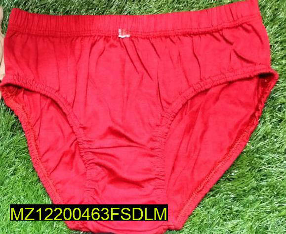 Red Pure Cotton High Waist Panties for Women